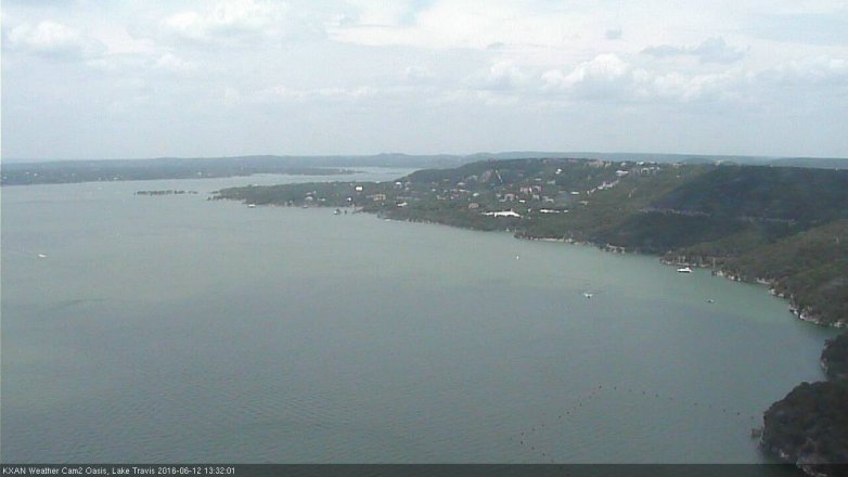 Lake Travis webcam, June 12, 2016 12:55 PM CT