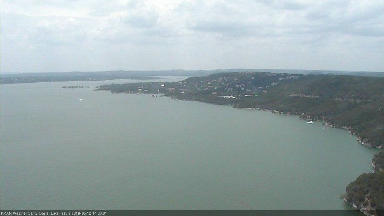 Lake Travis webcam, June 12, 2016 1:15 PM CT