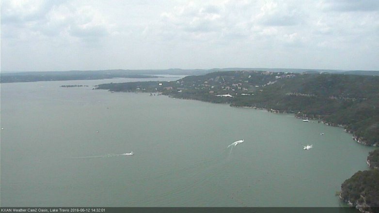 Lake Travis webcam, June 12, 2016 1:50 PM CT
