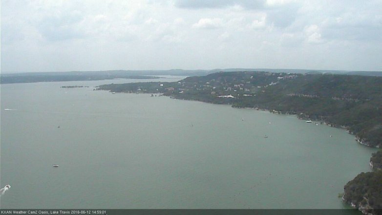 Lake Travis webcam, June 12, 2016 2:05 PM CT