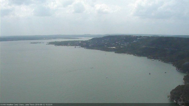 Lake Travis webcam, June 12, 2016 2:50 PM CT