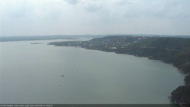 Lake Travis webcam, June 12, 2016 3:20 PM CT