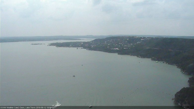 Lake Travis webcam, June 12, 2016 3:25 PM CT