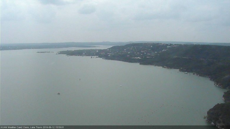 Lake Travis webcam, June 12, 2016 3:30 PM CT