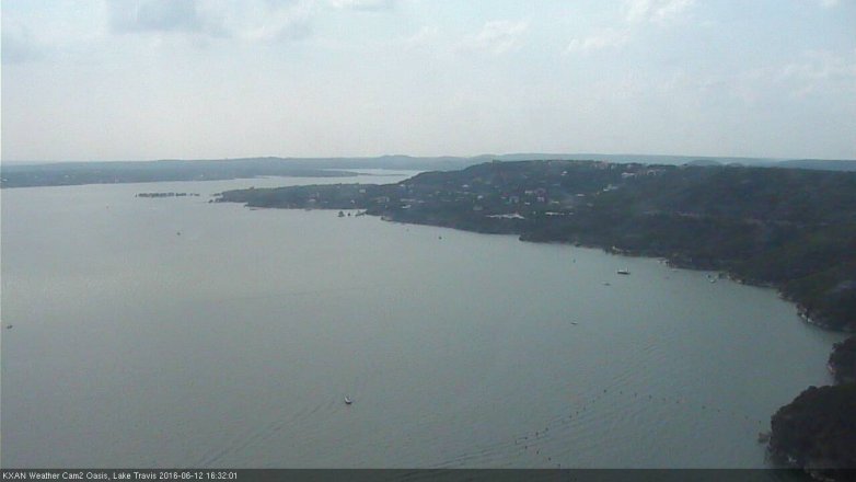 Lake Travis webcam, June 12, 2016 3:35 PM CT