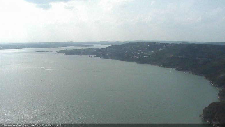Lake Travis webcam, June 12, 2016 4:25 PM CT