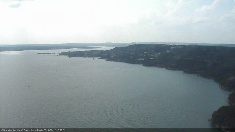 Lake Travis webcam, June 12, 2016 4:30 PM CT
