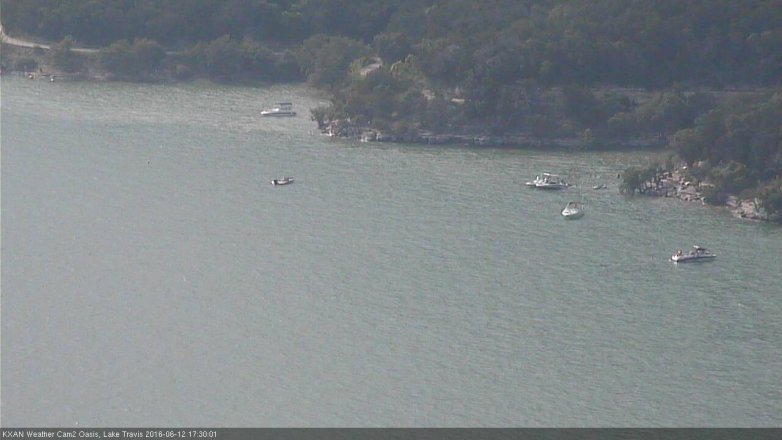 Lake Travis webcam, June 12, 2016 4:40 PM CT