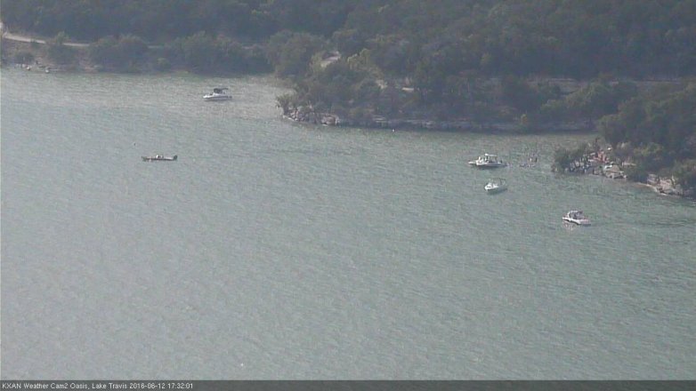 Lake Travis webcam, June 12, 2016 5:00 PM CT