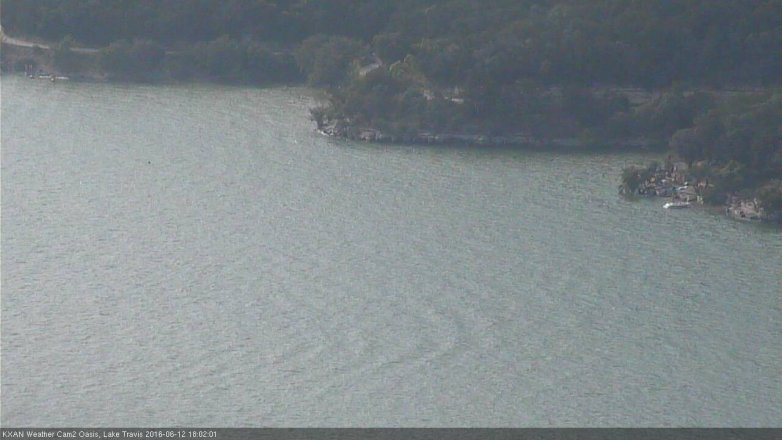 Lake Travis webcam, June 12, 2016 5:05 PM CT