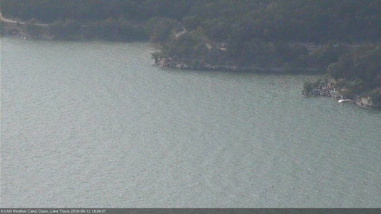 Lake Travis webcam, June 12, 2016 5:20 PM CT