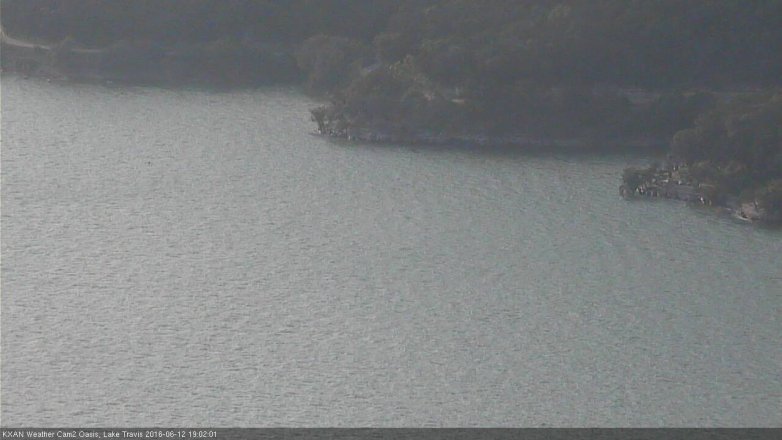 Lake Travis webcam, June 12, 2016 6:10 PM CT