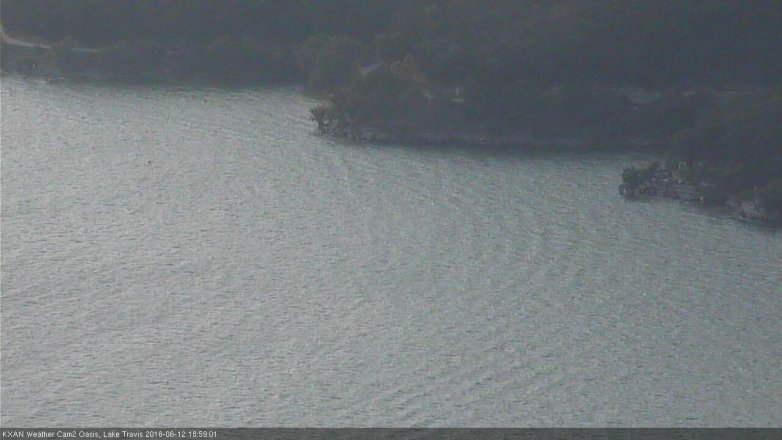 Lake Travis webcam, June 12, 2016 6:25 PM CT