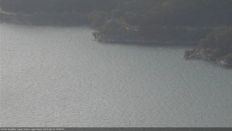 Lake Travis webcam, June 12, 2016 6:30 PM CT