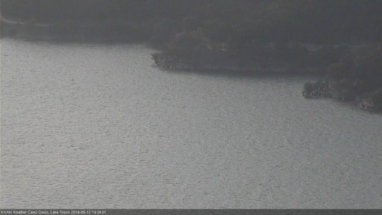 Lake Travis webcam, June 12, 2016 6:55 PM CT