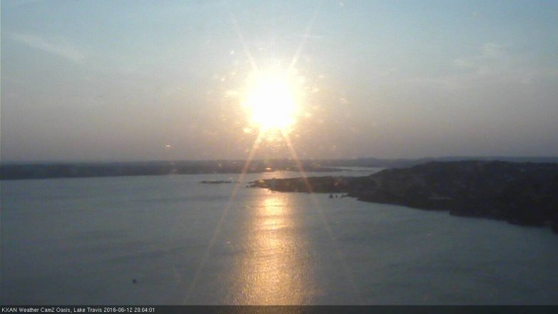 Lake Travis webcam, June 12, 2016 7:15 PM CT