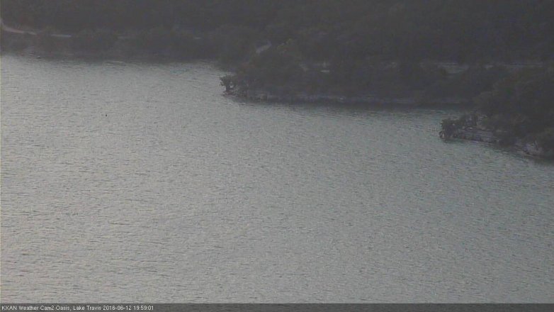 Lake Travis webcam, June 12, 2016 7:30 PM CT