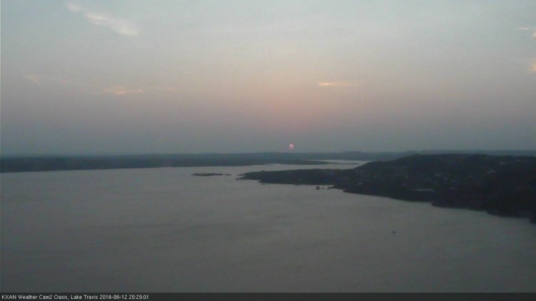 Lake Travis webcam, June 12, 2016 7:35 PM CT
