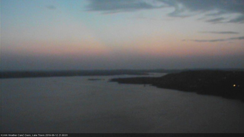 Lake Travis webcam, June 12, 2016 8:15 PM CT