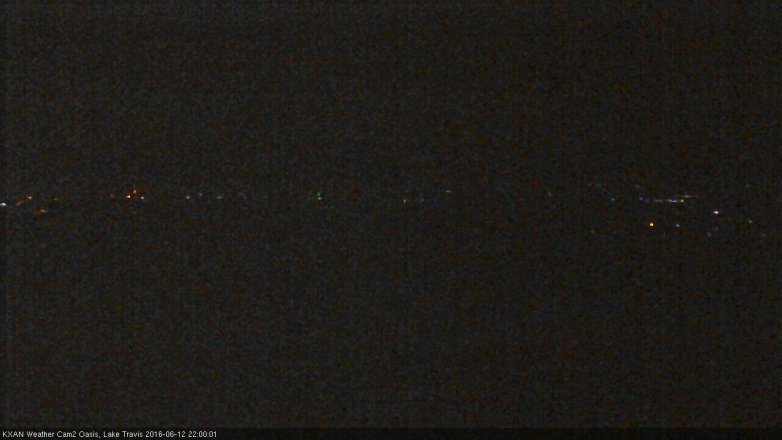 Lake Travis webcam, June 12, 2016 9:30 PM CT