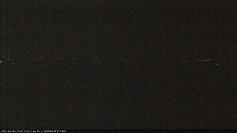 Lake Travis webcam, June 12, 2016 9:45 PM CT