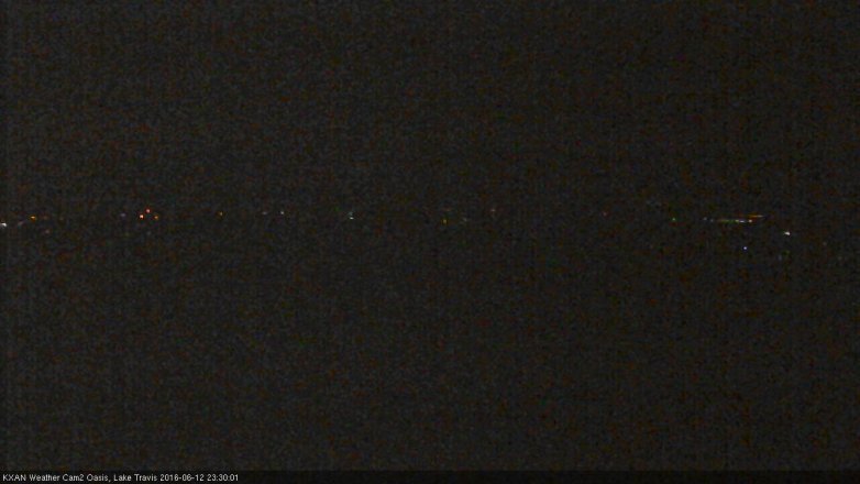 Lake Travis webcam, June 12, 2016 10:55 PM CT