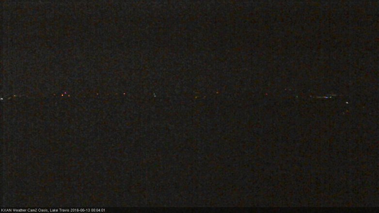 Lake Travis webcam, June 12, 2016 11:10 PM CT