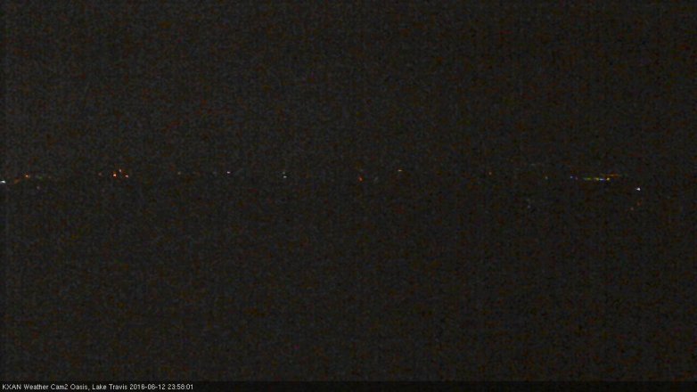 Lake Travis webcam, June 12, 2016 11:25 PM CT