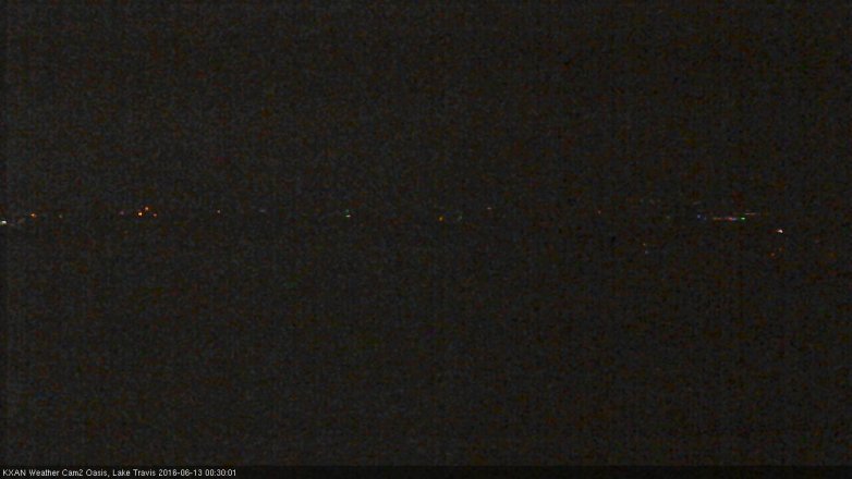 Lake Travis webcam, June 12, 2016 11:40 PM CT
