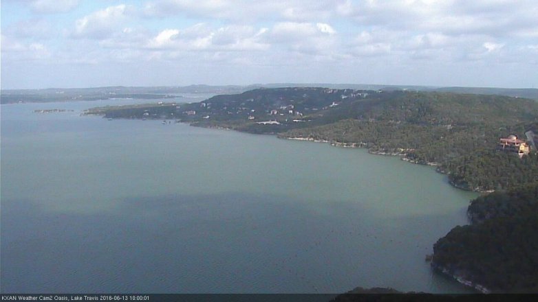 Lake Travis webcam, June 13, 2016 9:15 AM CT