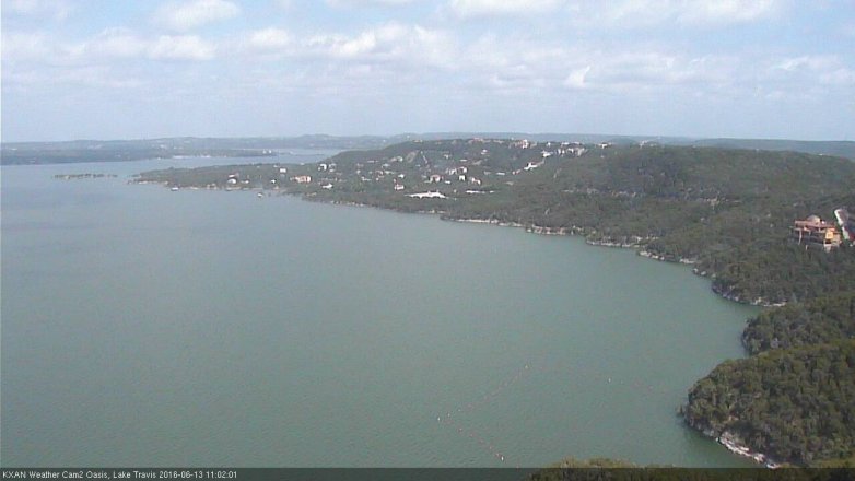 Lake Travis webcam, June 13, 2016 10:15 AM CT