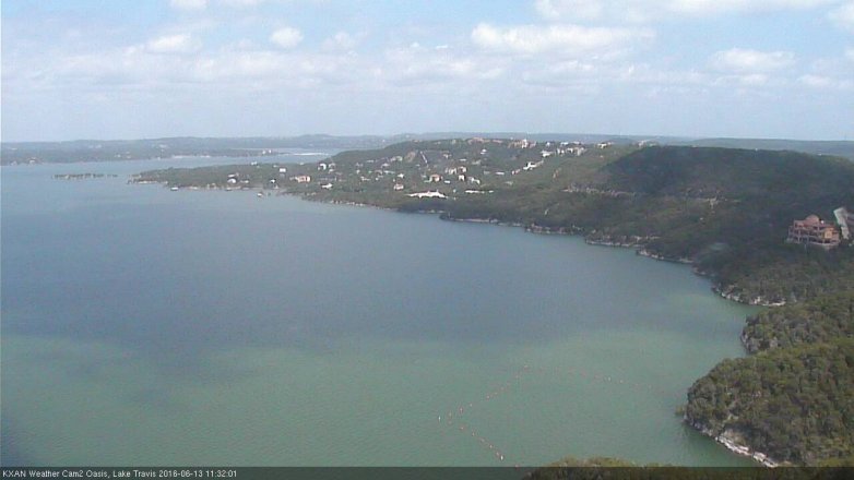 Lake Travis webcam, June 13, 2016 10:40 AM CT