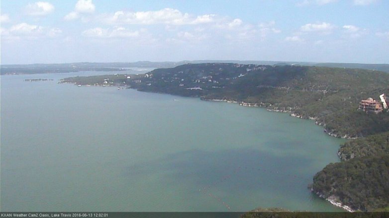 Lake Travis webcam, June 13, 2016 11:05 AM CT
