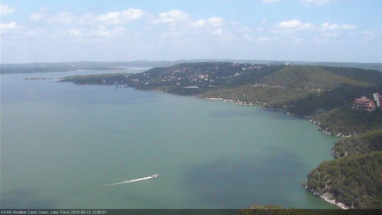 Lake Travis webcam, June 13, 2016 11:10 AM CT