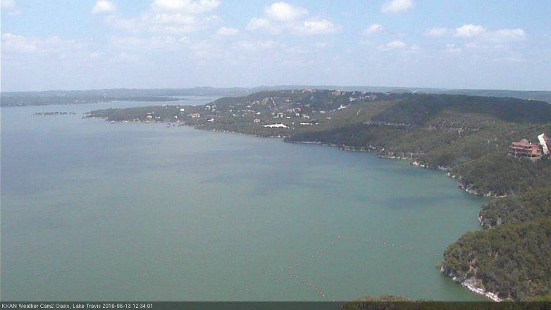 Lake Travis webcam, June 13, 2016 11:40 AM CT