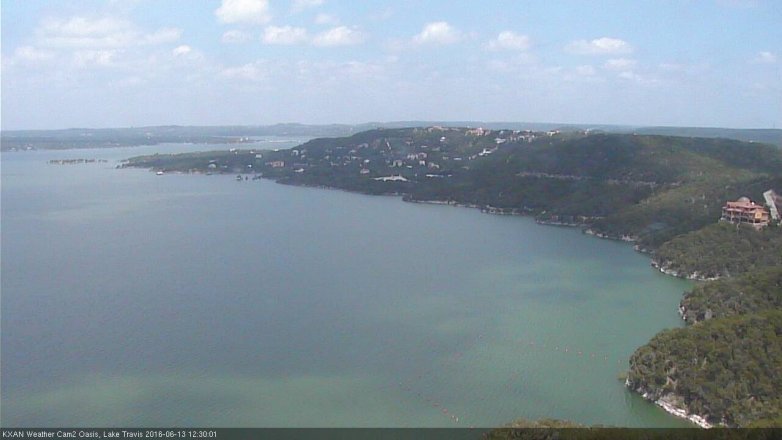 Lake Travis webcam, June 13, 2016 12:00 PM CT