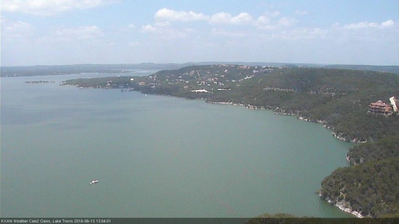 Lake Travis webcam, June 13, 2016 12:10 PM CT