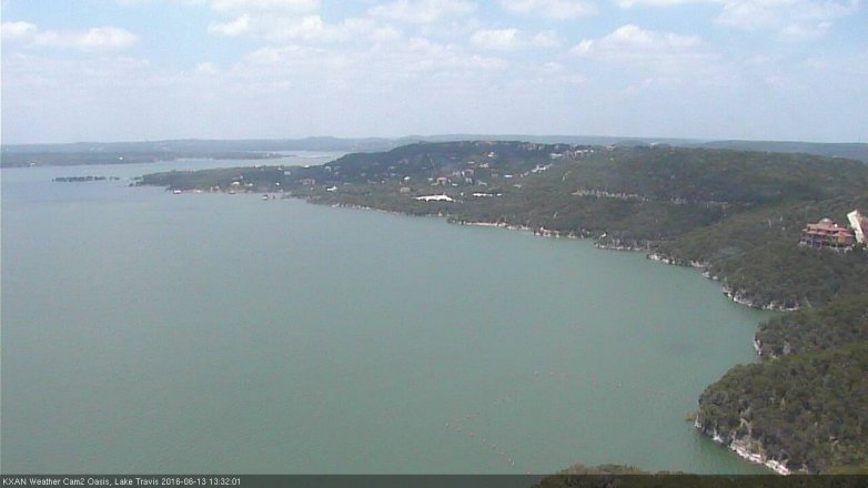 Lake Travis webcam, June 13, 2016 12:35 PM CT