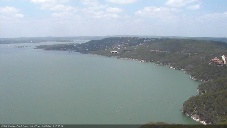 Lake Travis webcam, June 13, 2016 12:50 PM CT