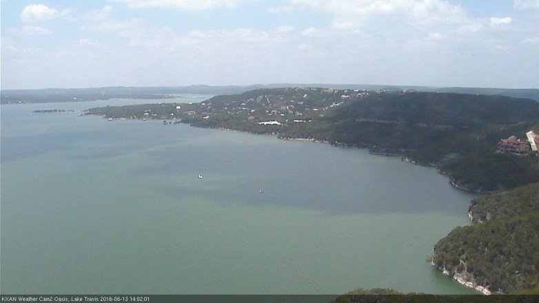 Lake Travis webcam, June 13, 2016 1:20 PM CT