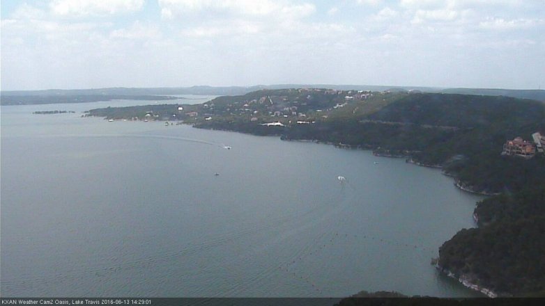 Lake Travis webcam, June 13, 2016 1:50 PM CT