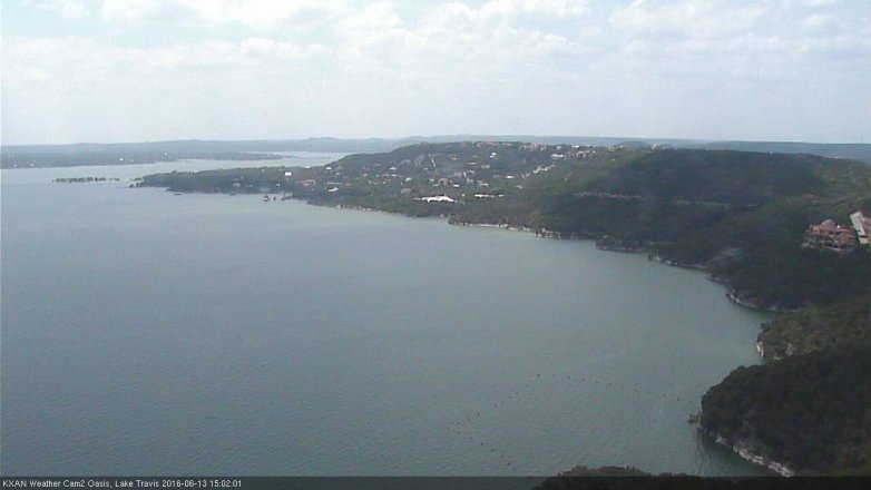 Lake Travis webcam, June 13, 2016 2:30 PM CT