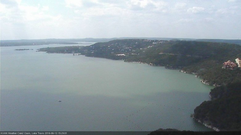 Lake Travis webcam, June 13, 2016 2:45 PM CT