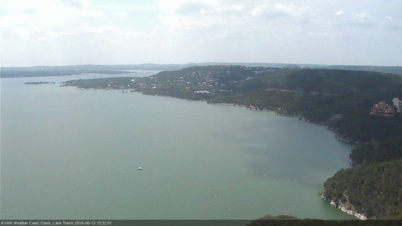 Lake Travis webcam, June 13, 2016 2:50 PM CT