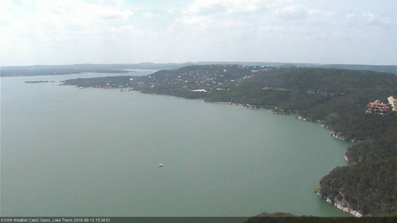 Lake Travis webcam, June 13, 2016 2:55 PM CT