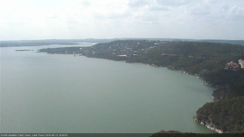 Lake Travis webcam, June 13, 2016 3:15 PM CT