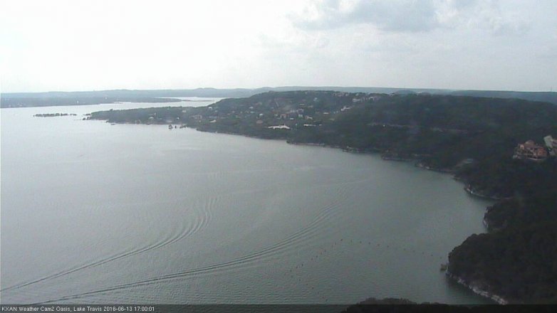 Lake Travis webcam, June 13, 2016 4:05 PM CT