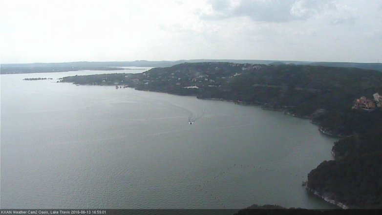 Lake Travis webcam, June 13, 2016 4:25 PM CT