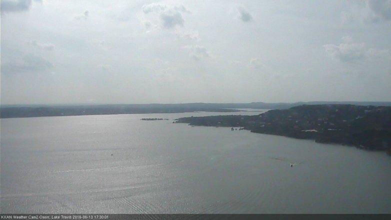 Lake Travis webcam, June 13, 2016 4:40 PM CT