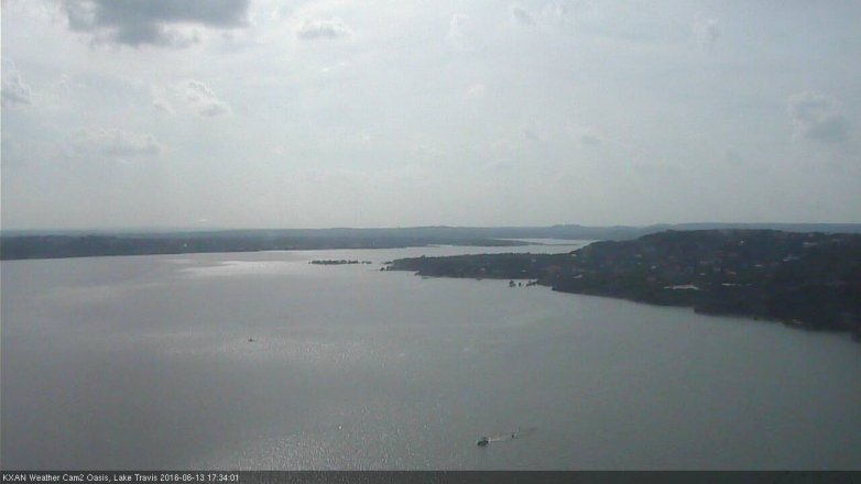 Lake Travis webcam, June 13, 2016 4:45 PM CT